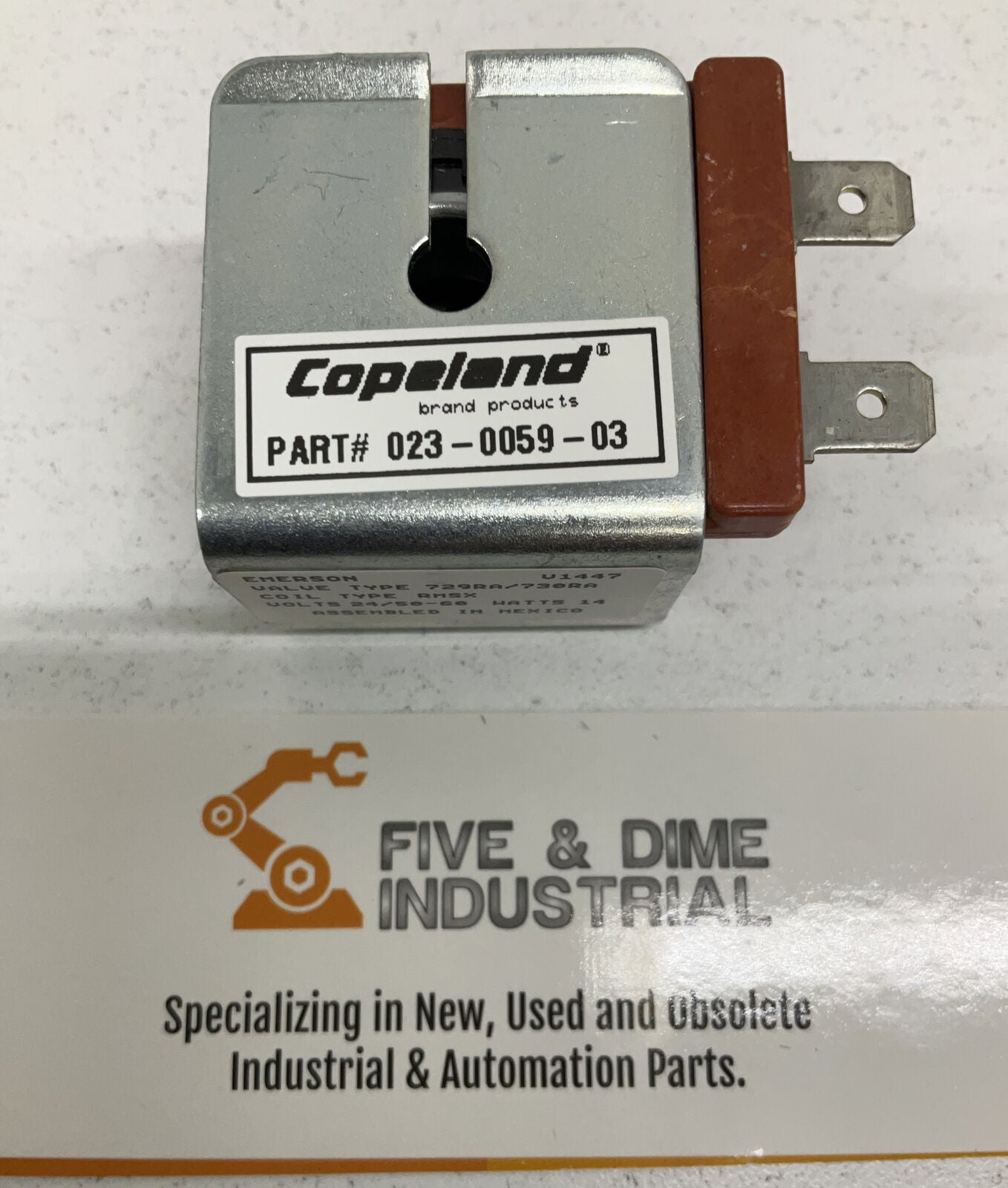 Copeland / Emerson 998-0060-03 New 24V Coil 1/4" Spade Connection (RE115) - 0