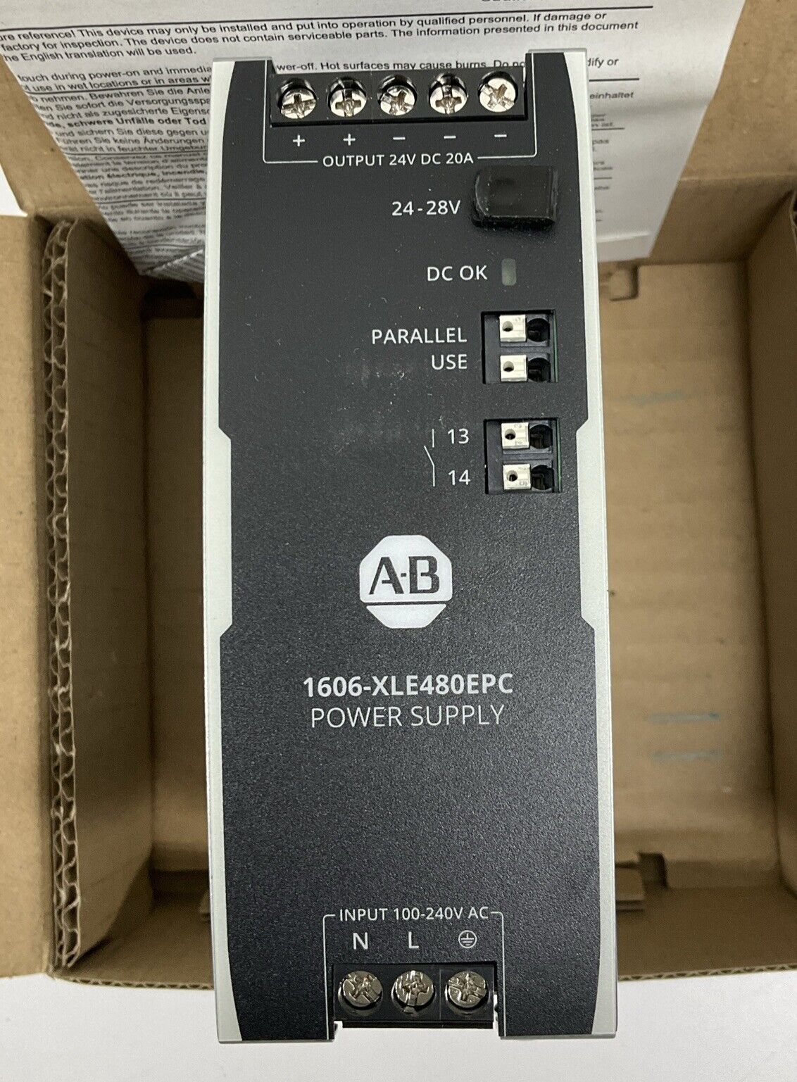 Allen Bradley 1606-XLE480EPC Conformal Coated Power Supply 1-Phase (SH112) - 0