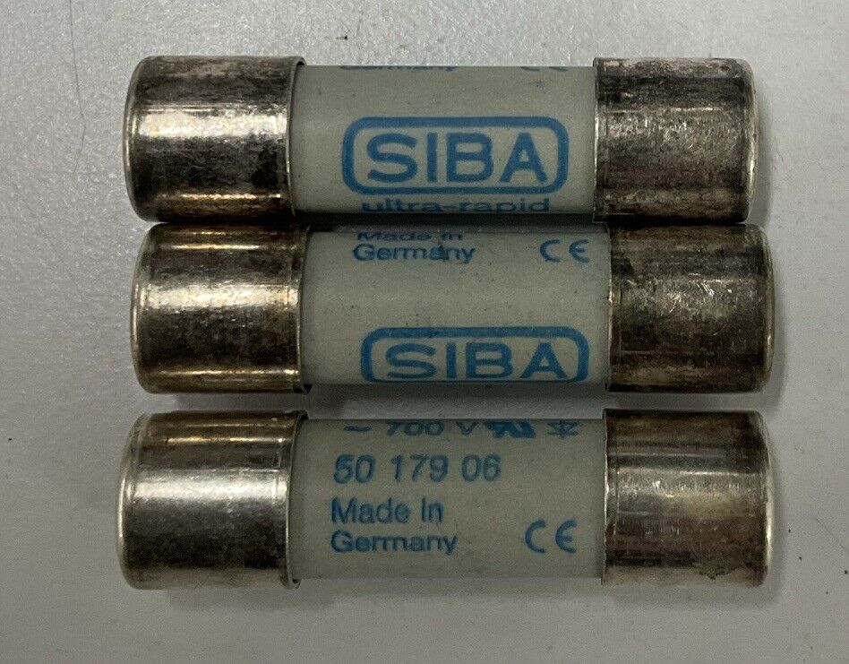 Siba 5017906.5 Lot of 3 5-Amp Fuses 660V Ultra Rapid (BL247)