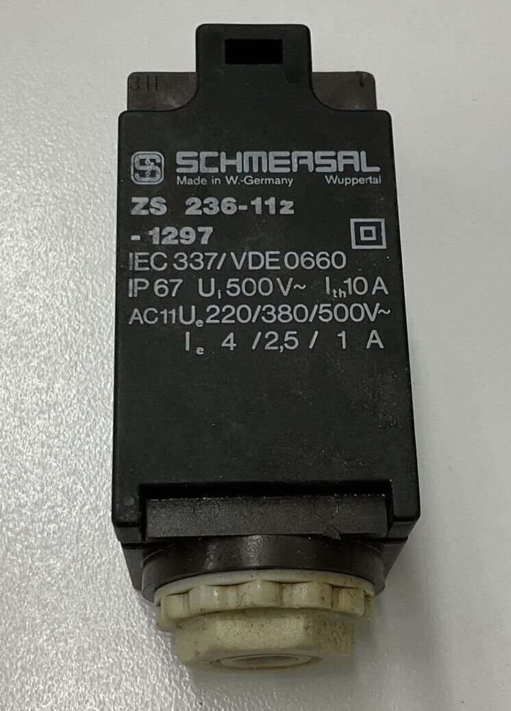 Schmersal ZS-236-11Z Limit Switch 230VAC 4A (CL253) - 0