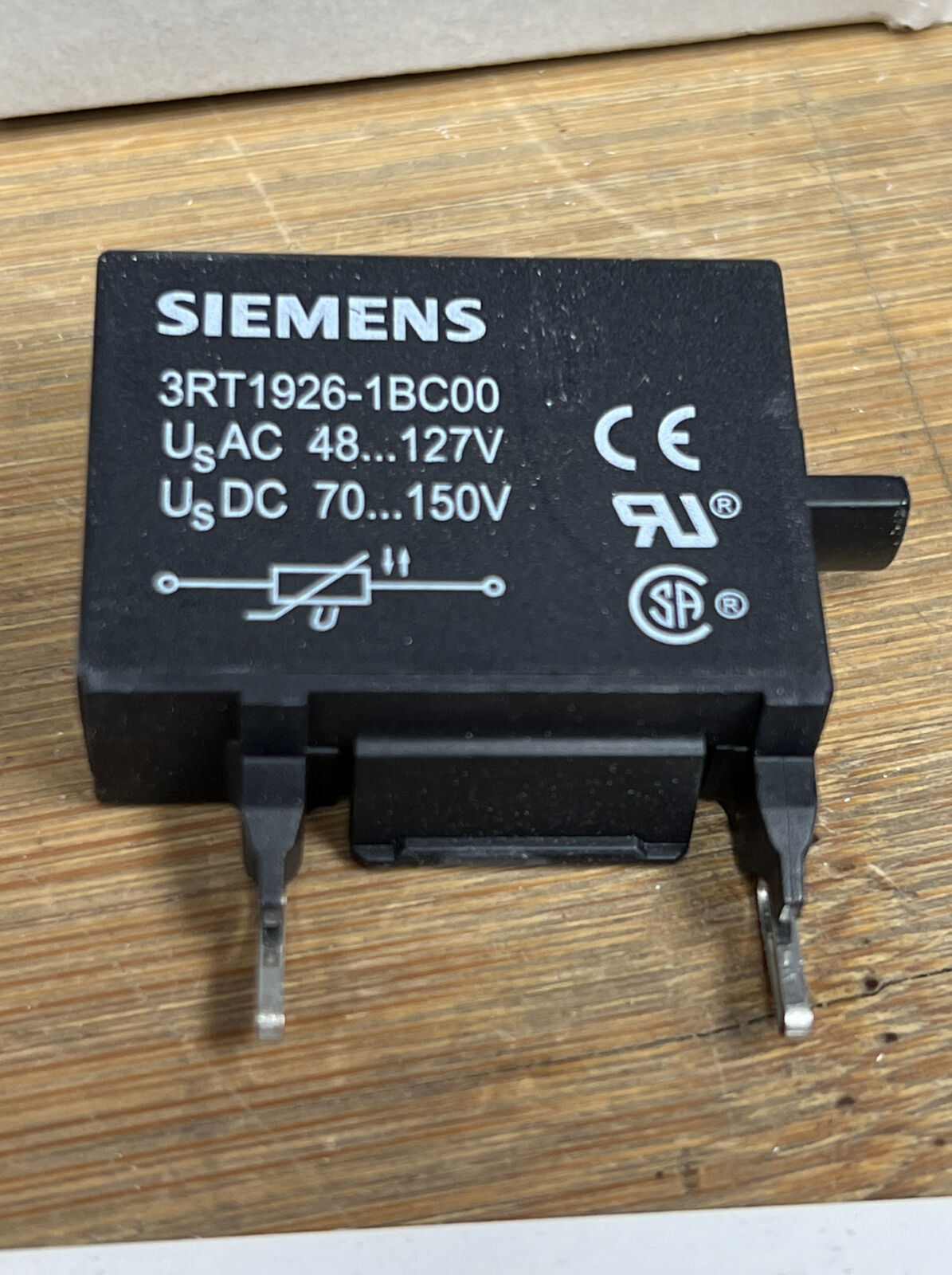 Siemens 3RT1926-1BC00 SURGE SUPPRESSOR 48-127VAC 70-150VDC (BL139)