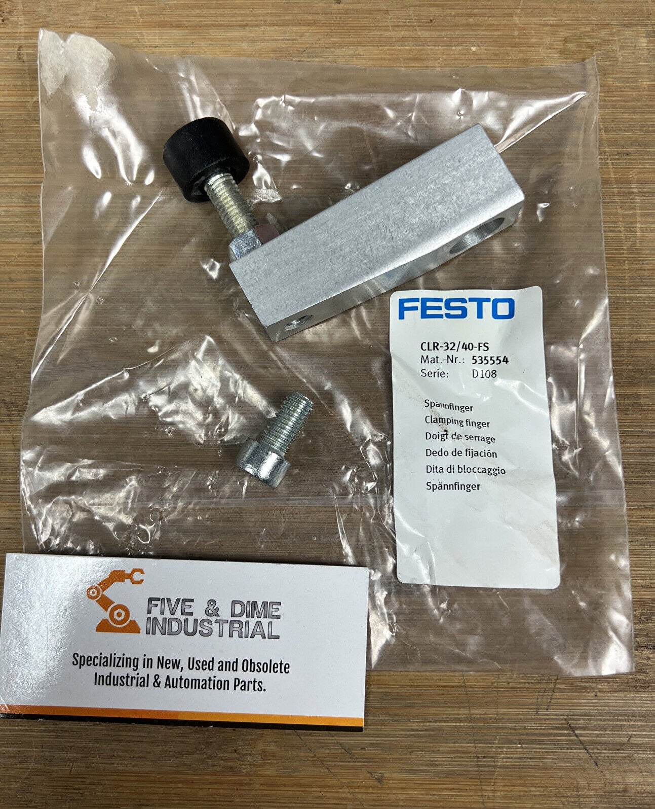 Festo CLR-32/40-FS / 535554 New Clamping Finger (YE100)