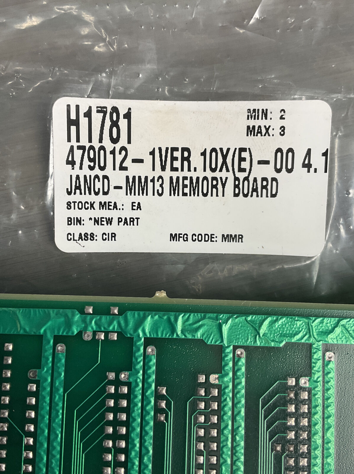 Yaskawa JANCD-MM13B Memory Circuit Board Rev B 479012 (CB101)