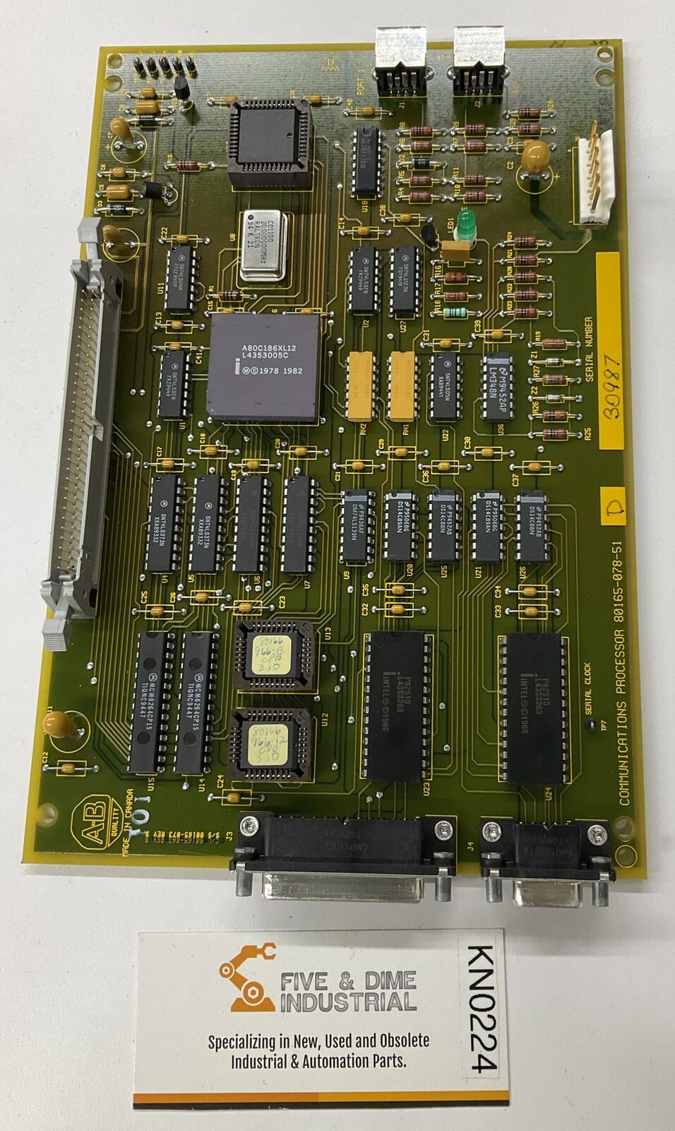 Allen Bradley 80165-078-51 SER D Communication Processor  PCB (CB103)