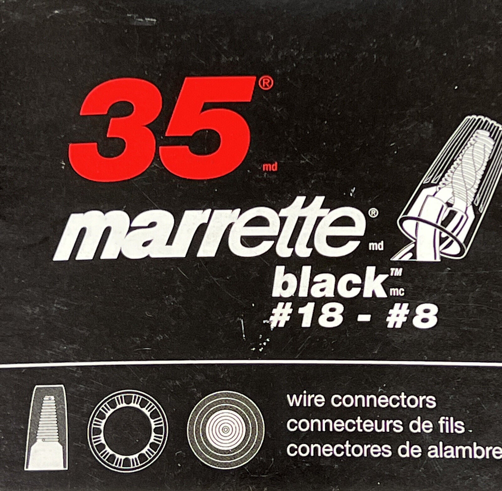 Thomas and Betts 35 Marrette #18  #8 Wire 25 pcs Connectors  (BK111) - 0
