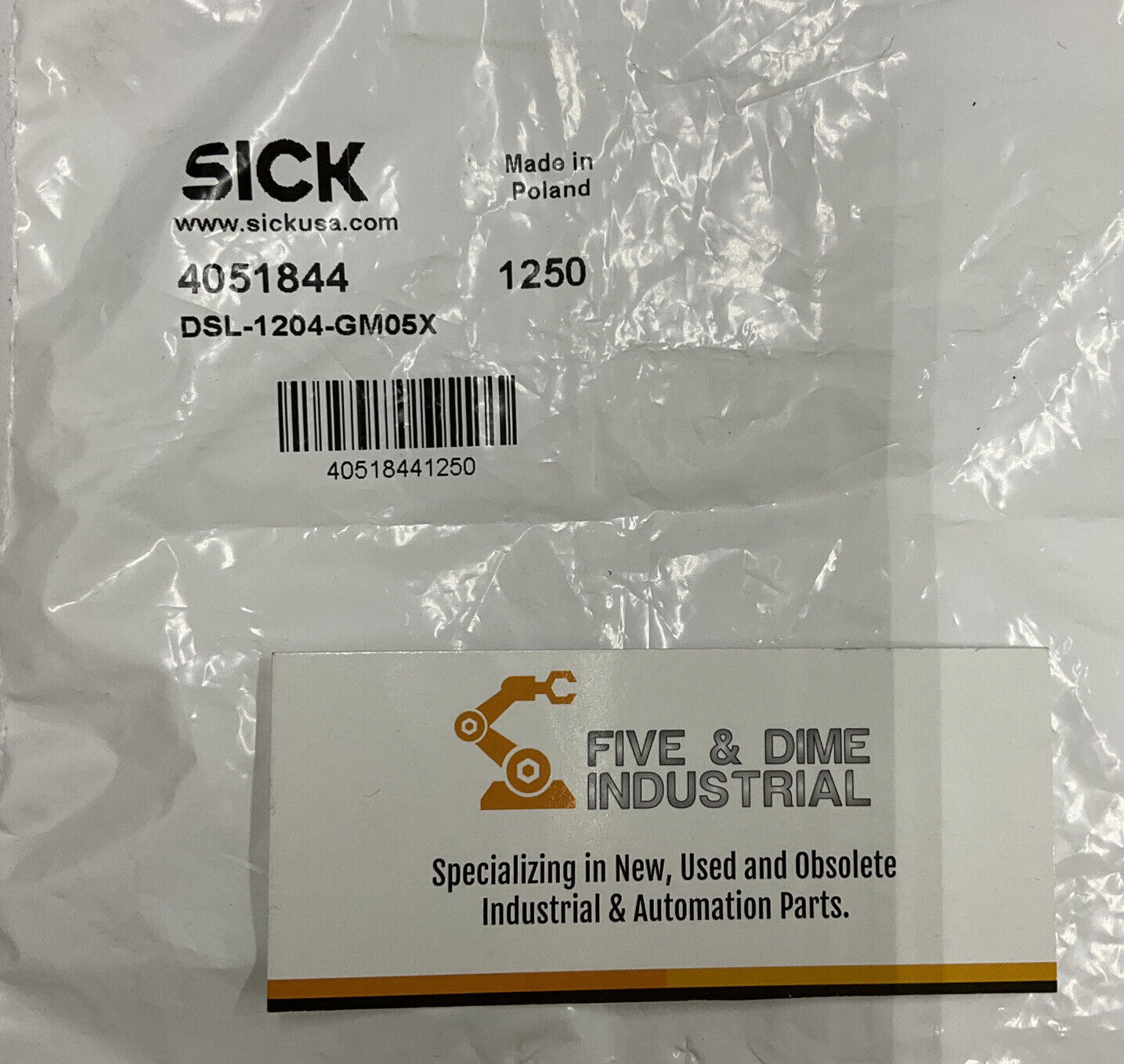 Sick 4051844 Dsl-1204-Gm05x Connector (RE103)