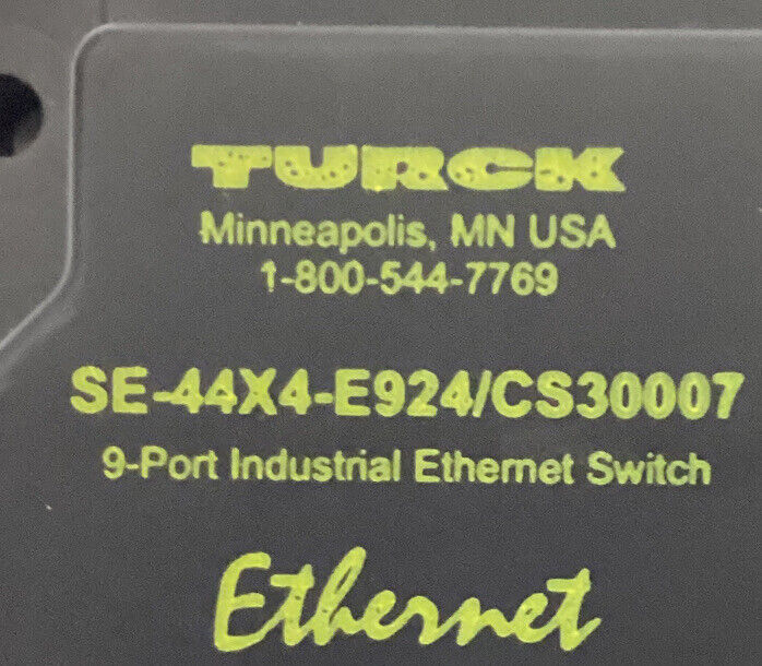 Turck SE-44X4-E924 / CS30007  9-Port Industrial Ethernet Switch (YE246) - 0