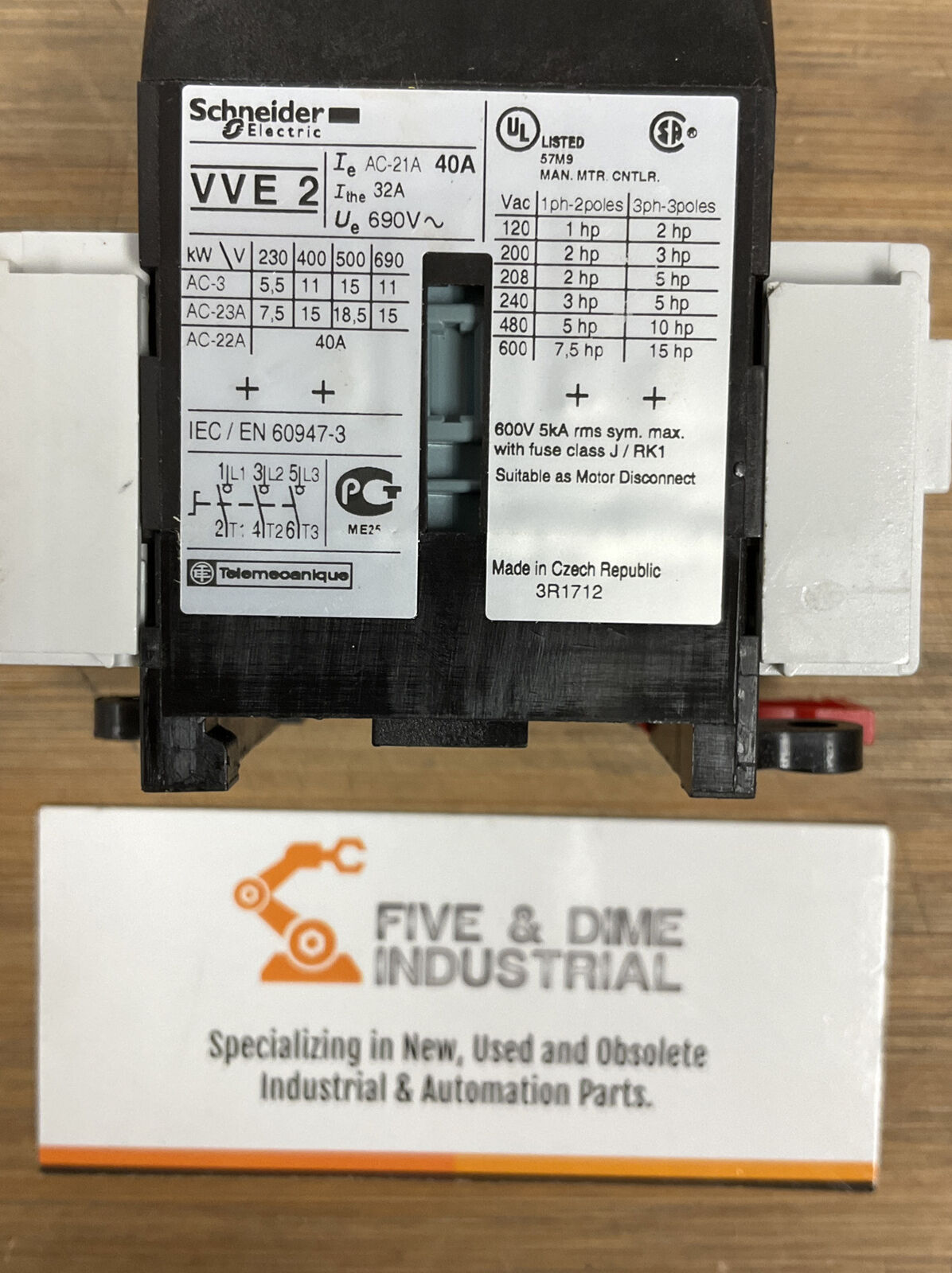 Schneider Electric VVE2 New Disconnect Switch (BL119) - 0