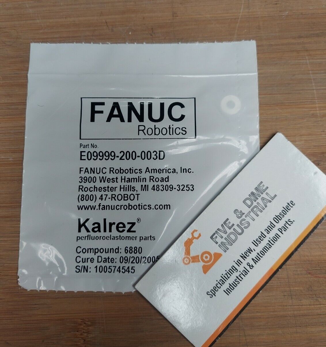 Fanuc / Kalrez E09999-200-003D New O-Ring / Seal (GR110)