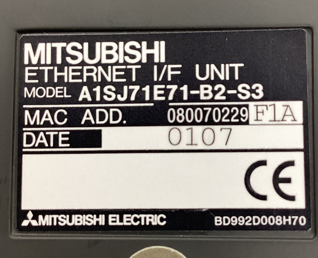Mitsubishi A1SJ71E71-B2-S3 Ethernet I/F Unit Module (CL285)