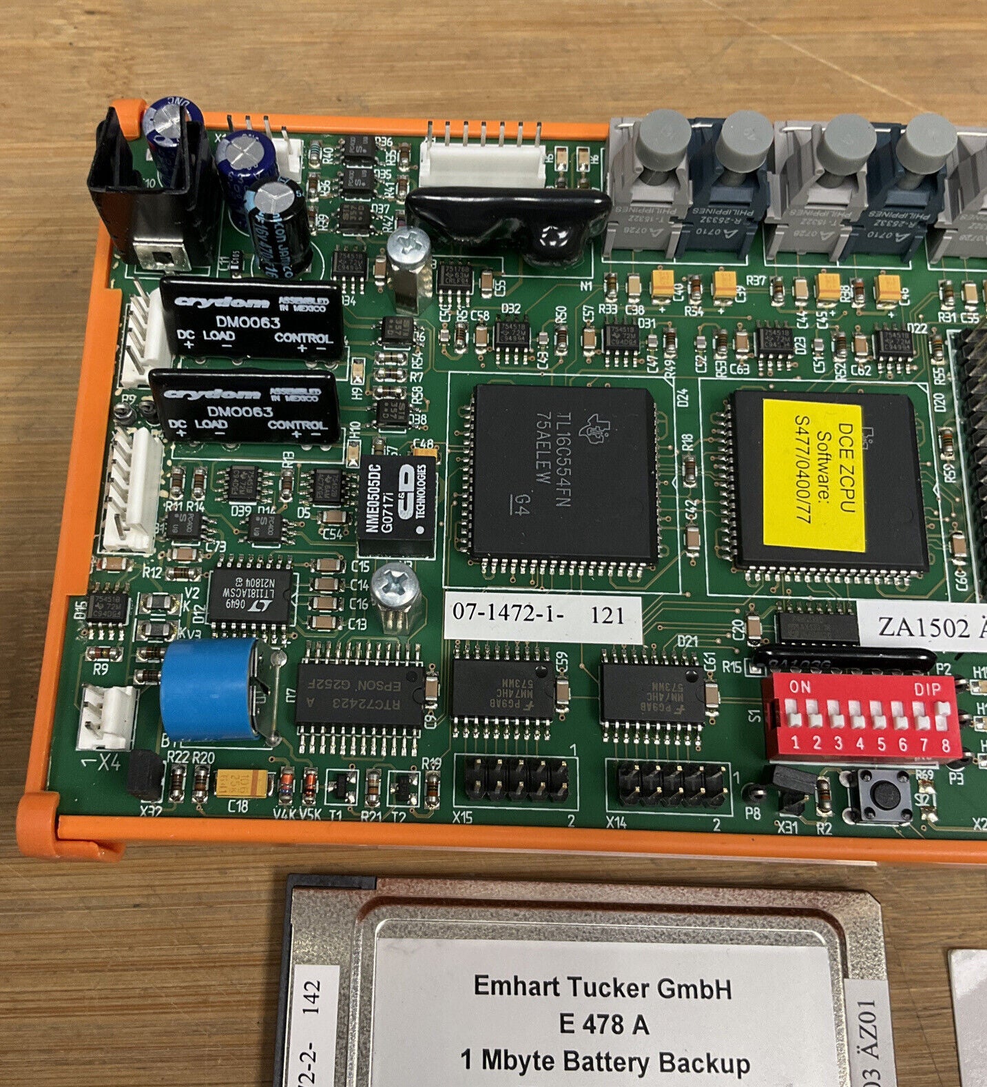 Emhart Tucker E477A PC Board W/ E478A Battery Backup  (SH125) - 0