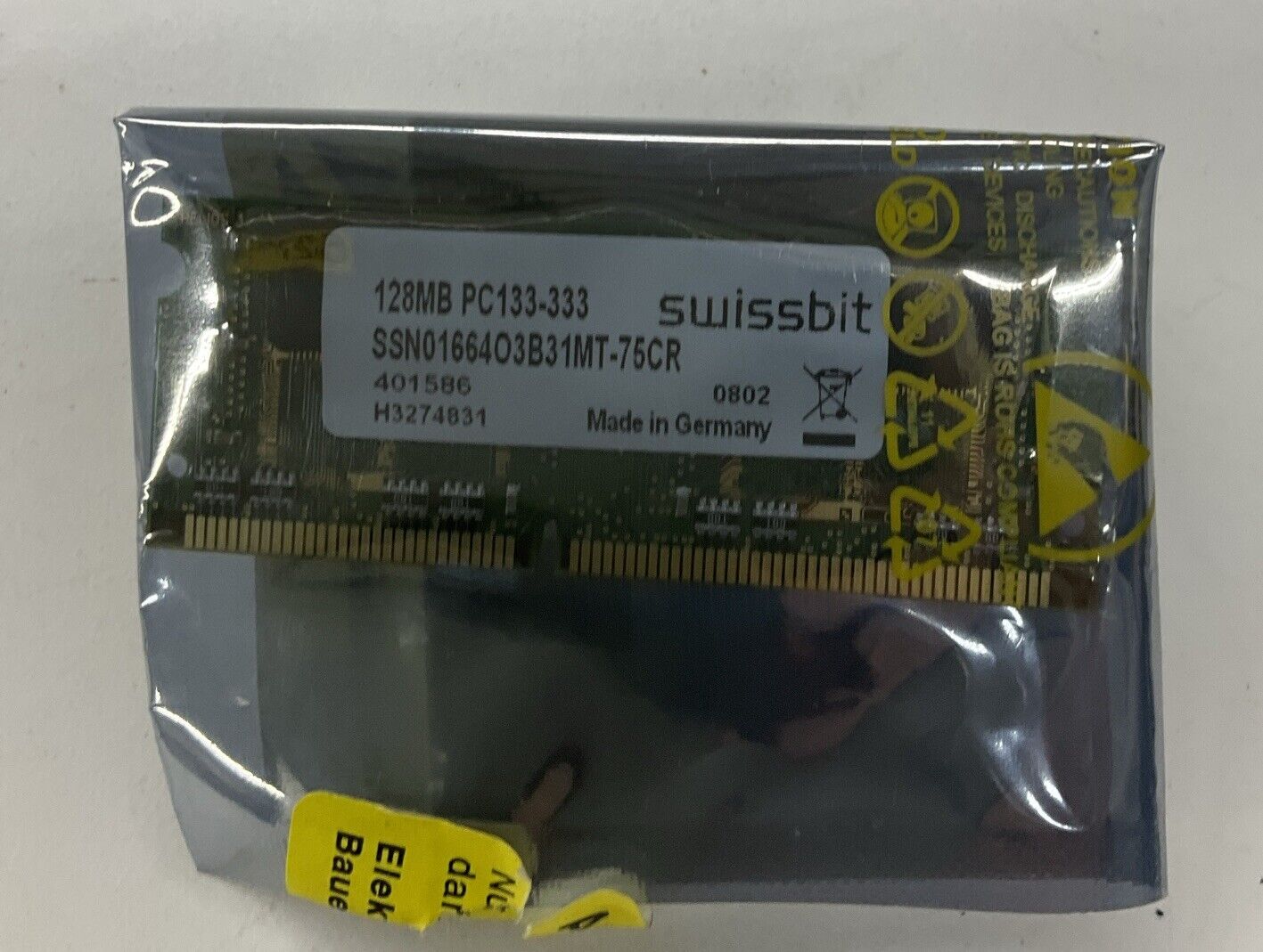 Bosch / Swissbit SSN01664O3B31MT-75CR Swissbit 128MB PC133-133Mhz RAM (BL103)