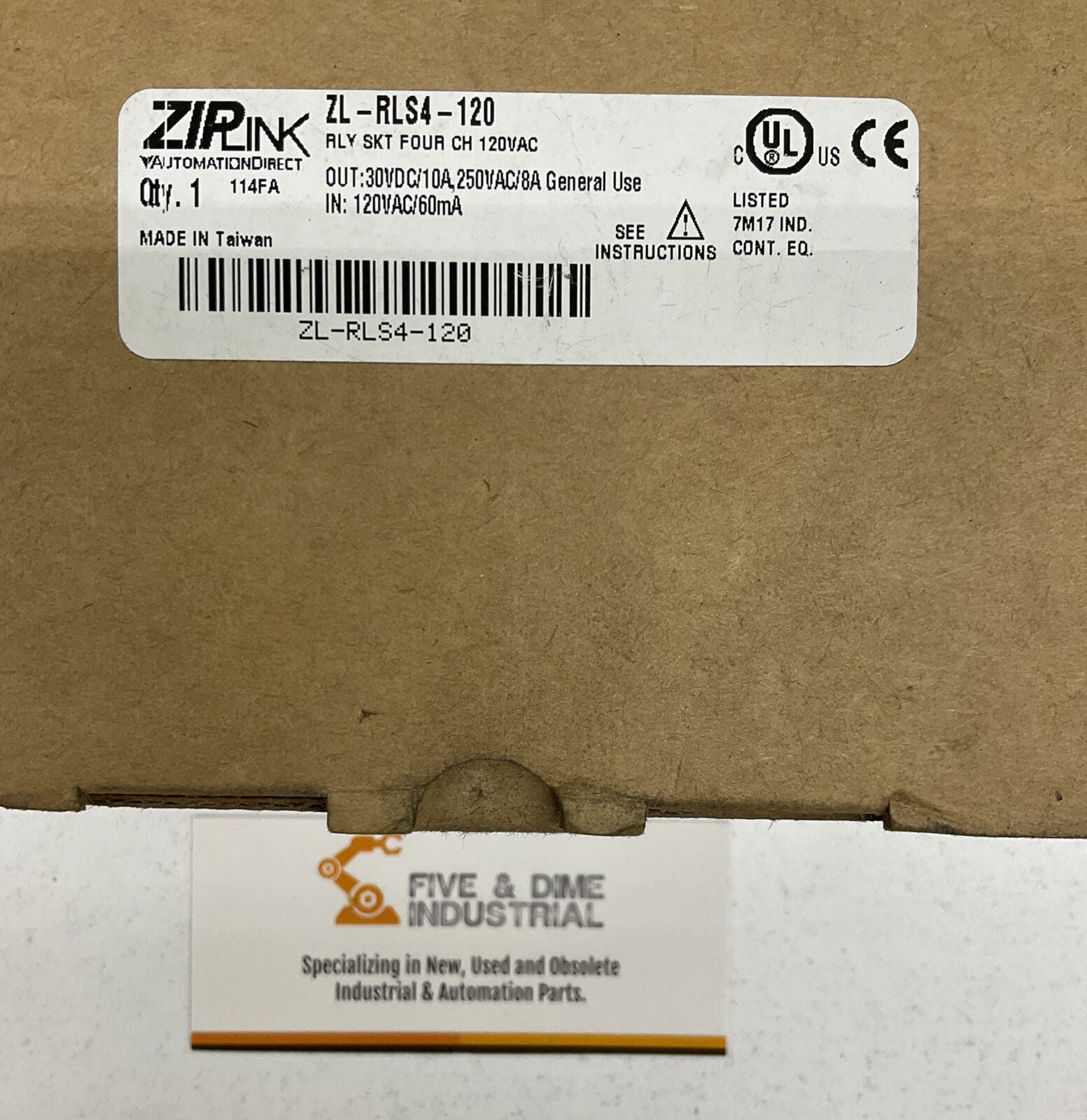 ZIPLINK ZL-RLS4-120 Automation Direct  (RE228)