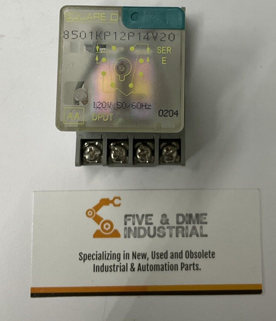 Square D 8501kp12P14v20 Round 8 Pin Relay dpdt 120 vac (CL307)