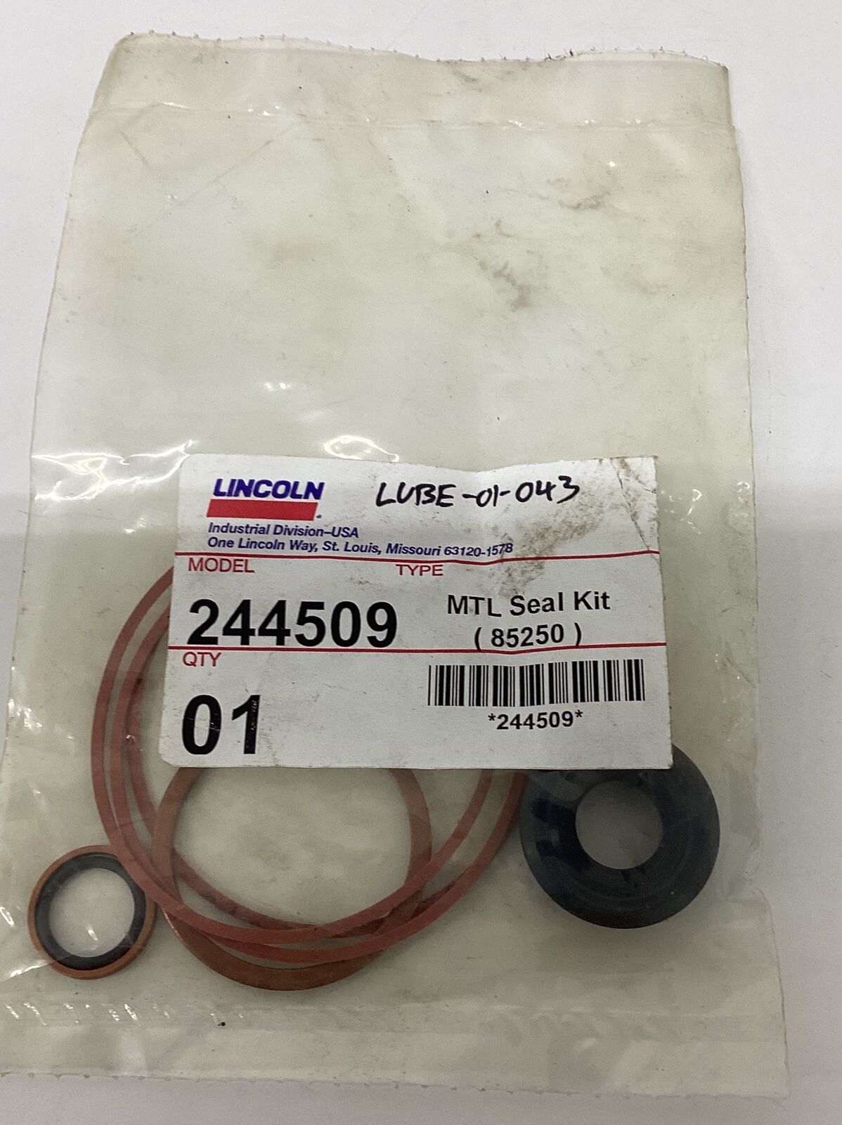 Lincoln 244509 MTL Seal Kit (YE231)