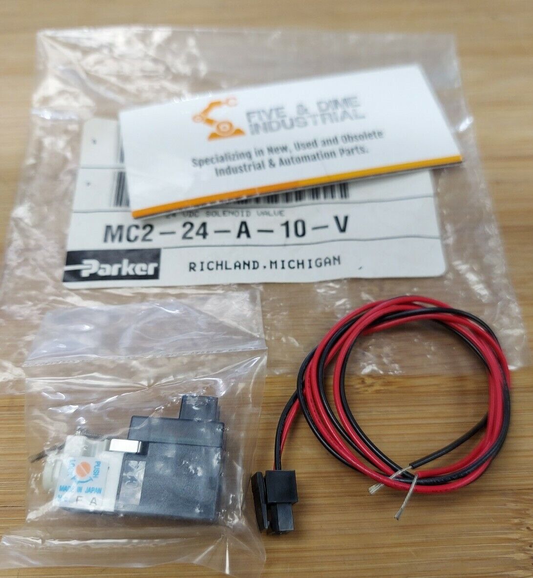 PARKER MC2-24-A-10-V New 24VDC Solenoid Valve - (BL126)