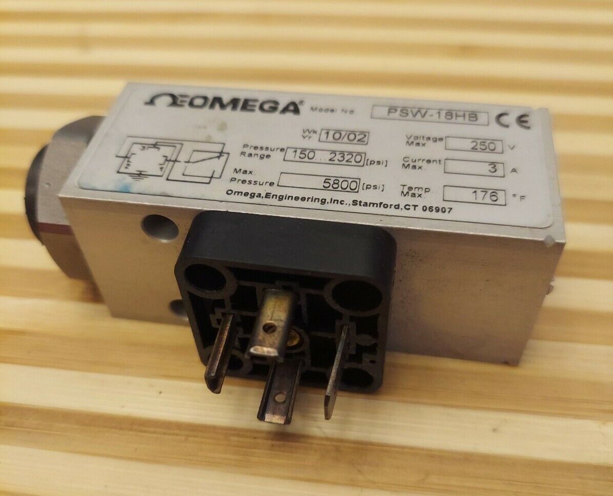 Omega PSW-18HB Pressure Switch 150-2320 PSI  (BL120) - 0