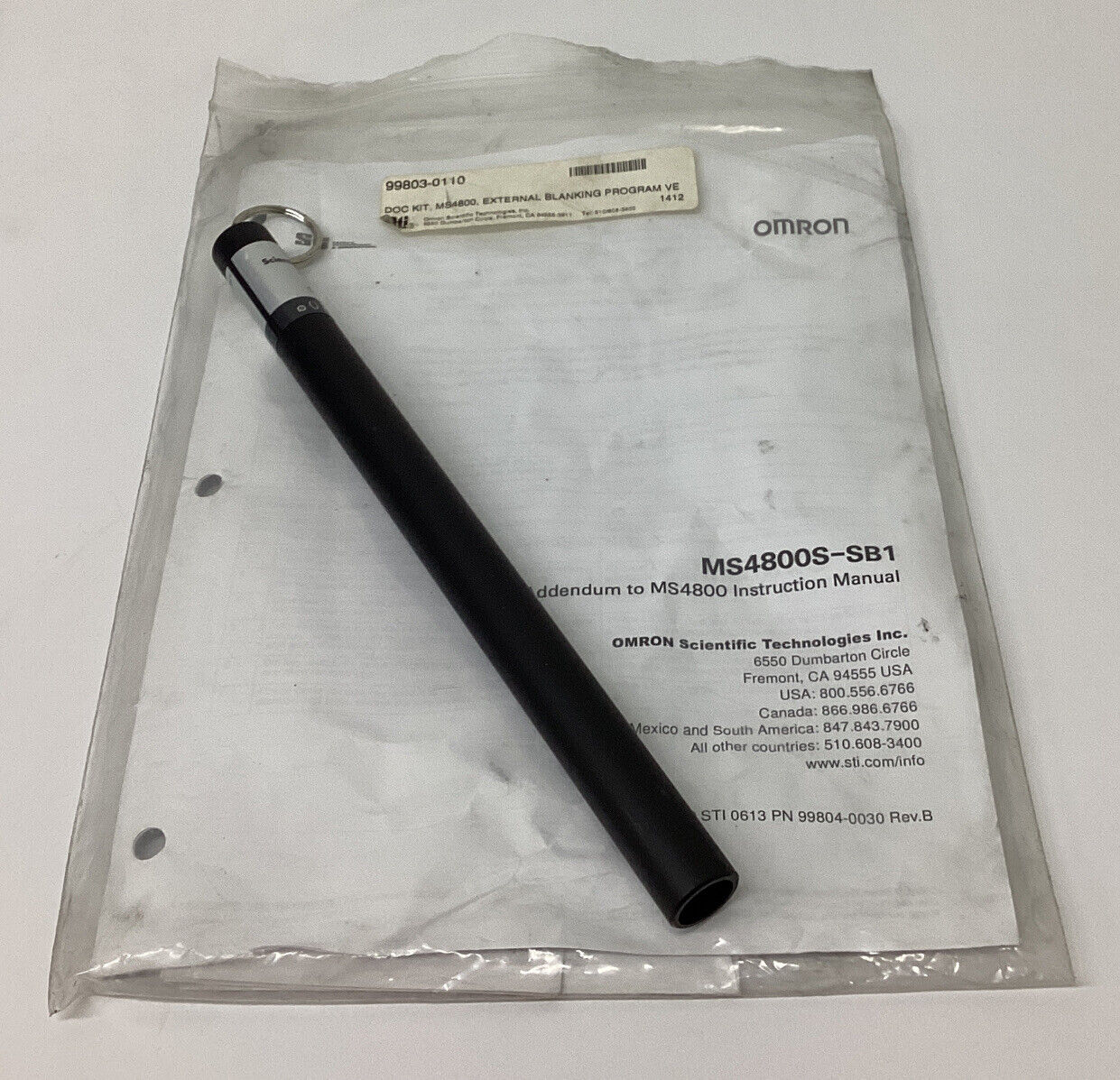 Omron STI 99803-0110 External Blanking Kit MS4800 (GR214) - 0