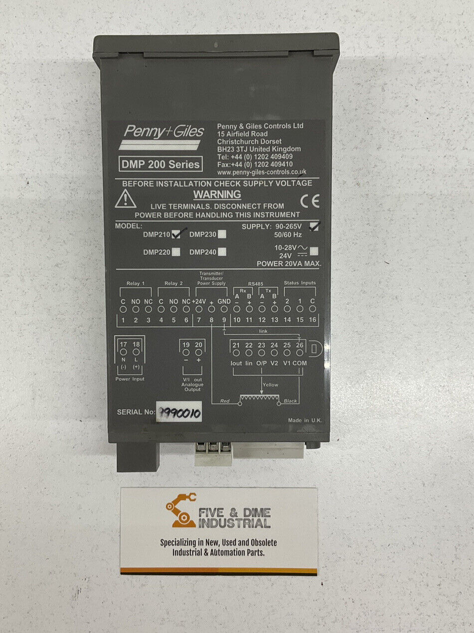 Penny + Giles Controls Panel Meter DPM 210 (GR158)