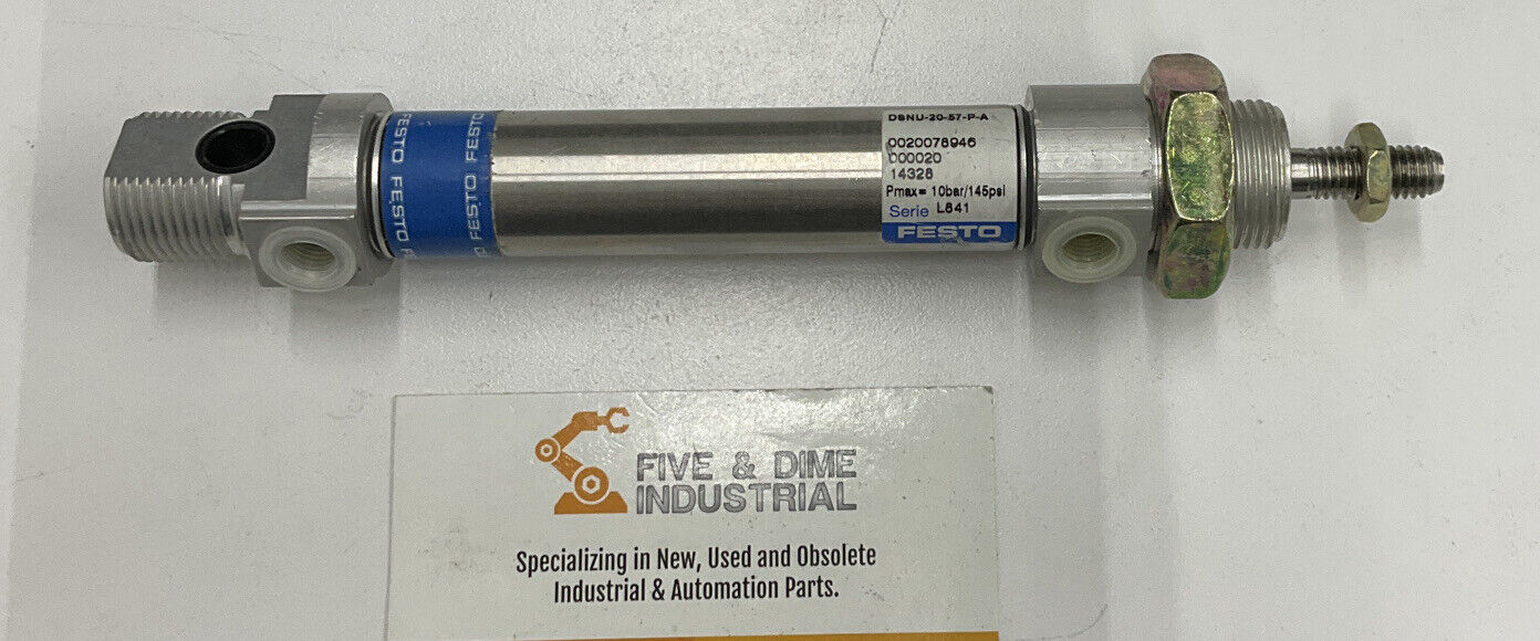 Festo DSNU-20-57-P-A Double Acting Cylinder 10BAR / 145 PSI (CL145)