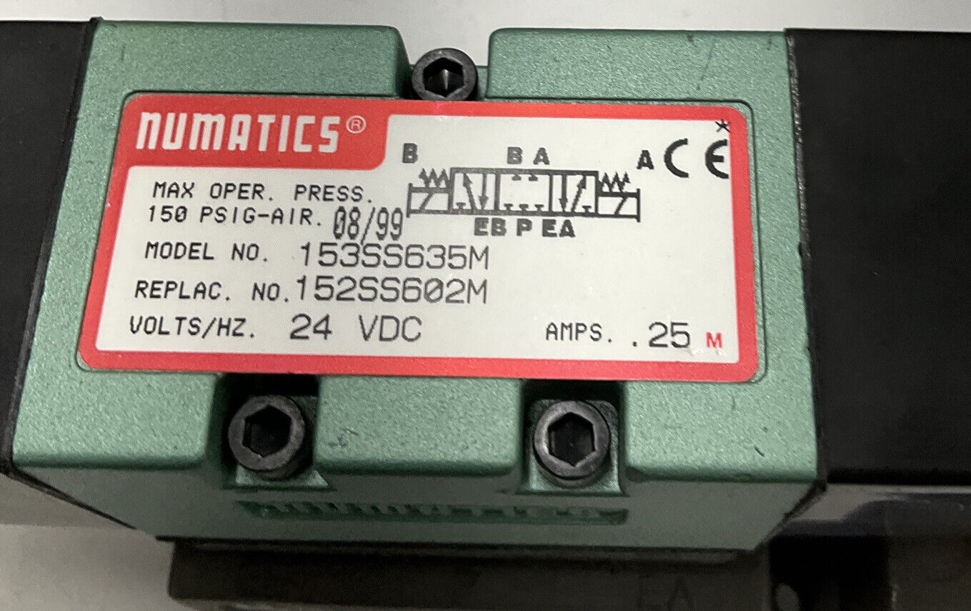 Numatics 152SS602M / 153SS635M 24VDC Solenoid Valve (BL177) - 0