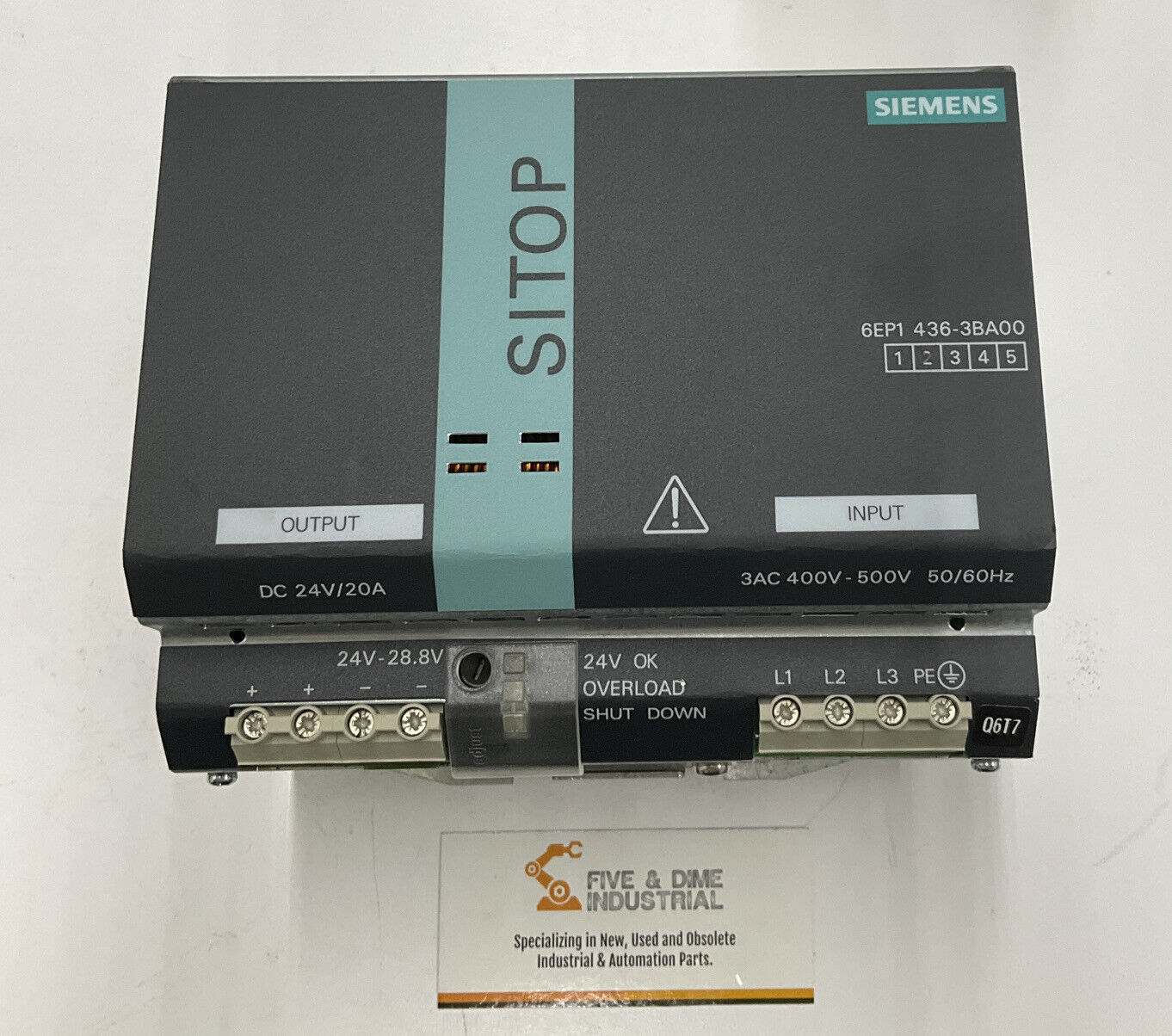 Siemens 6EP1436-3BA00 / Q6T7363525 SITOP Power 20 Power Supply (CL338)