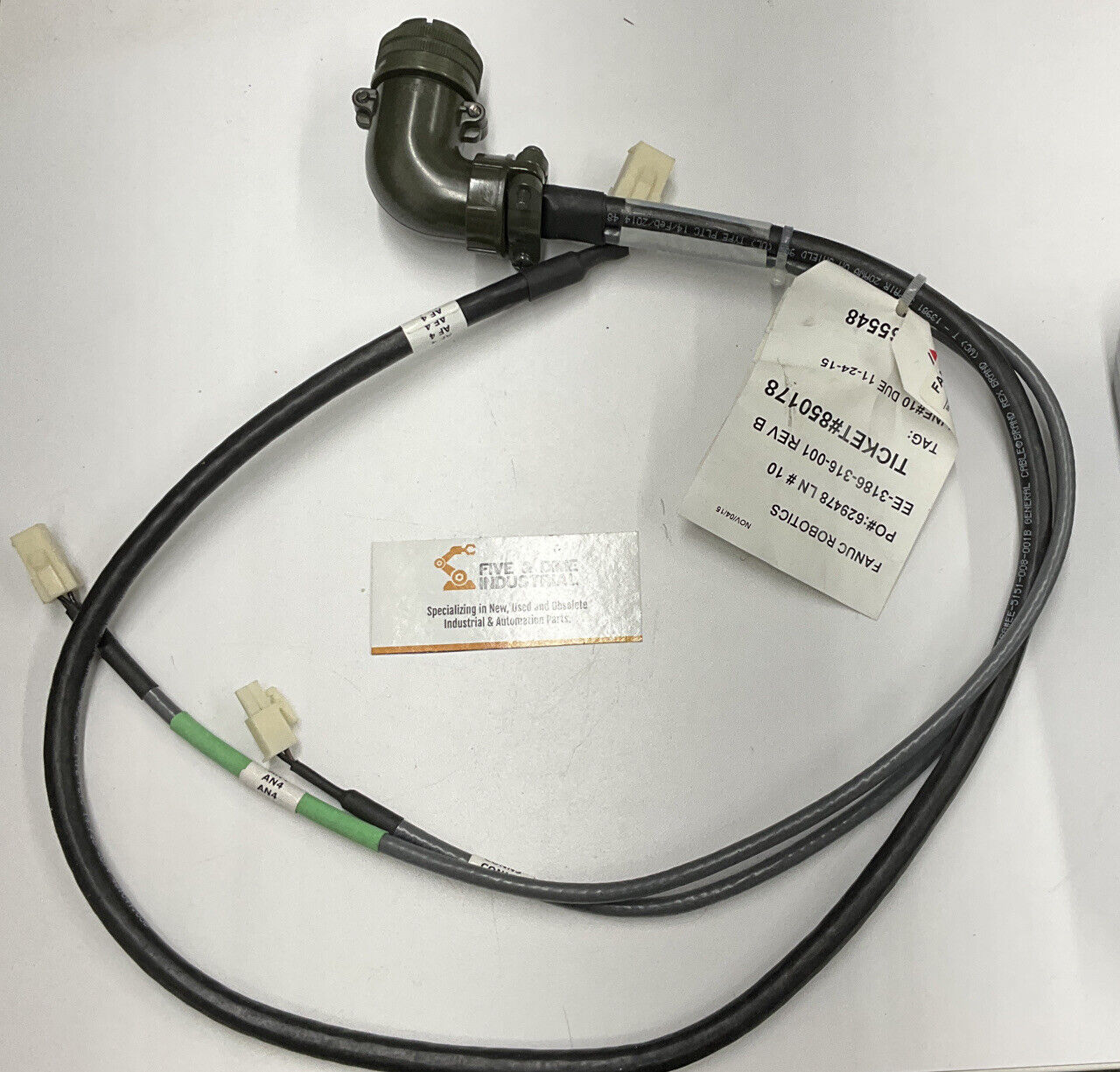 Fanuc EE-3186-316-001 Rev. B P-10/P-15 Axis 3 Encoder Cable (CBL142)