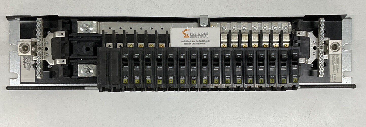 Square D NQM810M1CSB8 Panelboard  100A with 16 DP-4075 Circuit Breakers  (OV111)