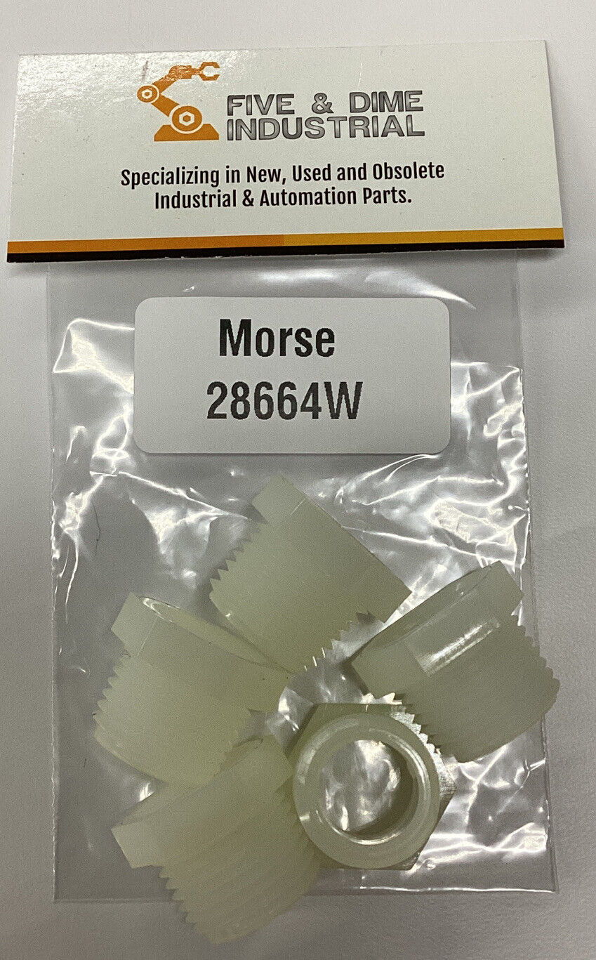 Morse 18664W / HH18197 (PKG of 5) 1/2" X 3/8" Nylon Hex Bushing (RE216)