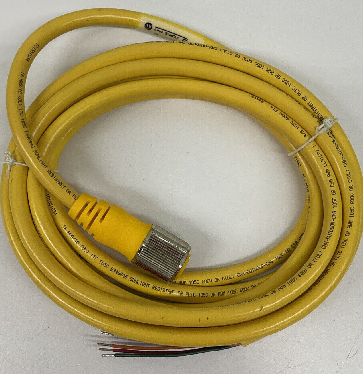 Allen Bradley 889N-F10AF-5 Mini Cable, Female, Straight 5-Meters (CBL161) - 0