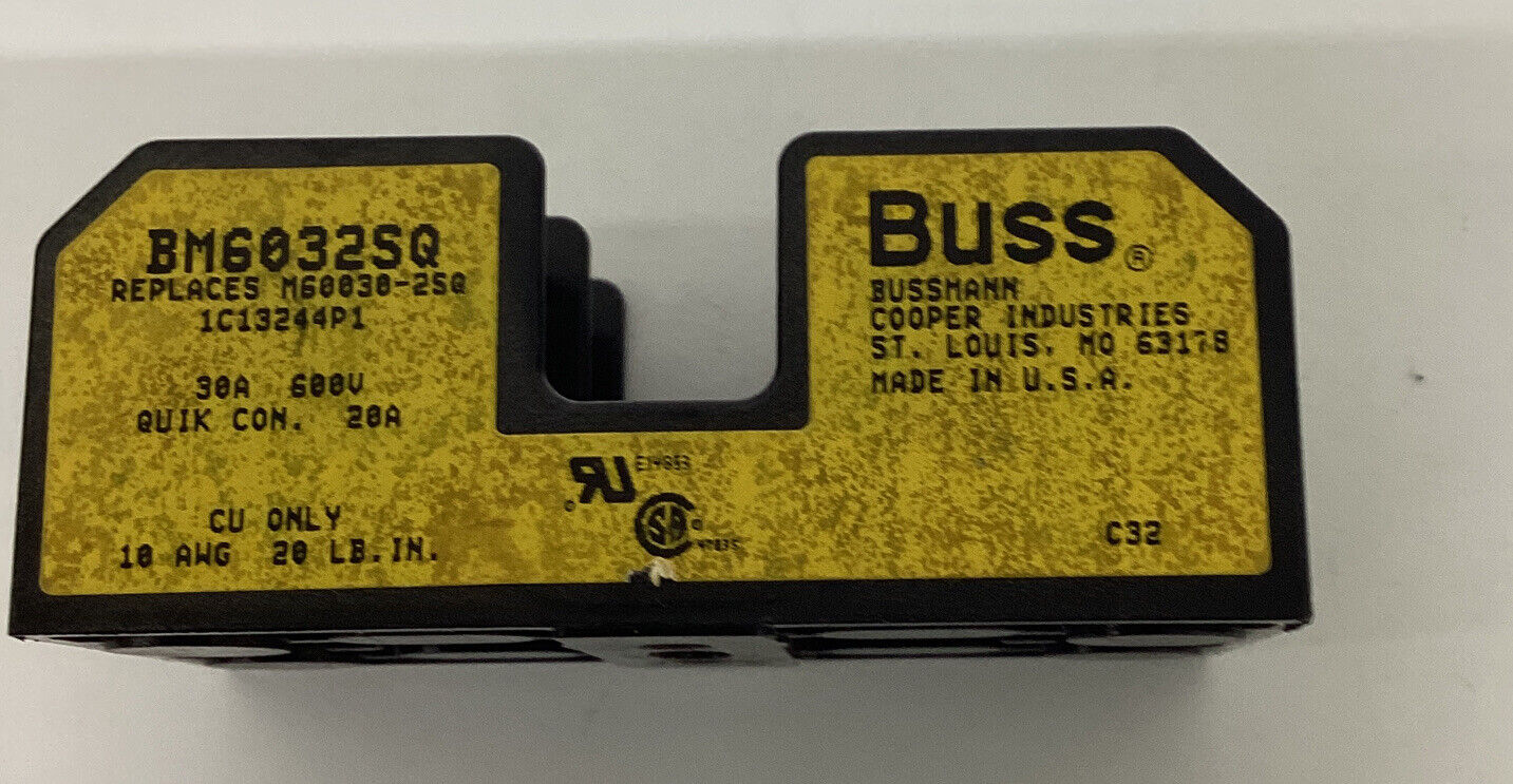 Bussmann Buss BM60325Q New 2-Pole Fuse Holder (YE167) - 0