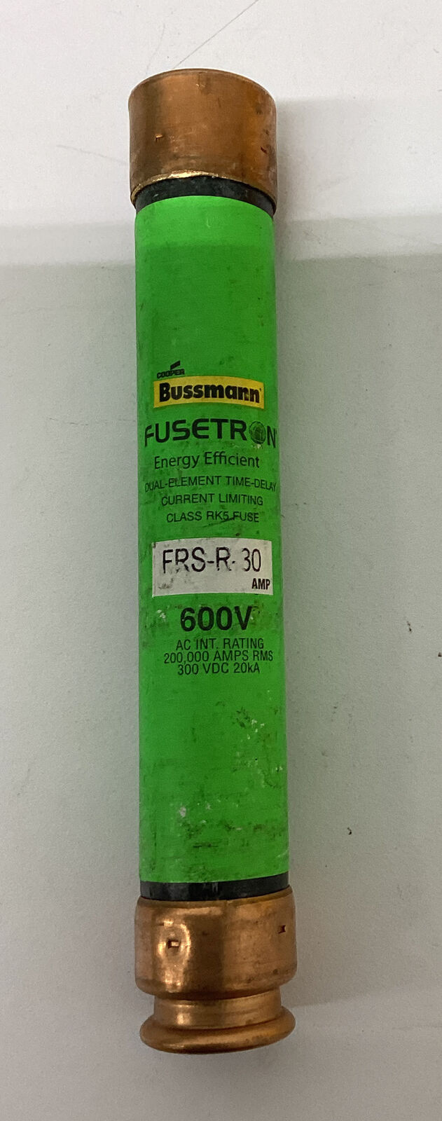 Bussmann Fusetron FRS-S-30 Lot of 3  Class RK5 Fuses (YE250) - 0