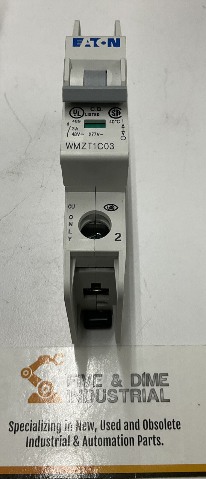 Eaton WMZT1C03 3A 10kA Type C SP UL489 BT New Circuit Breaker (RE108) - 0
