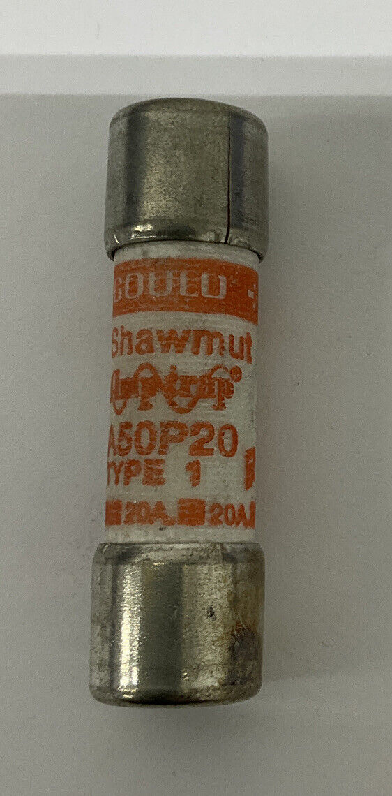 Gould Shawmut  AP50P20  Package of (5) New  Type 1  20A fuses (GR101)