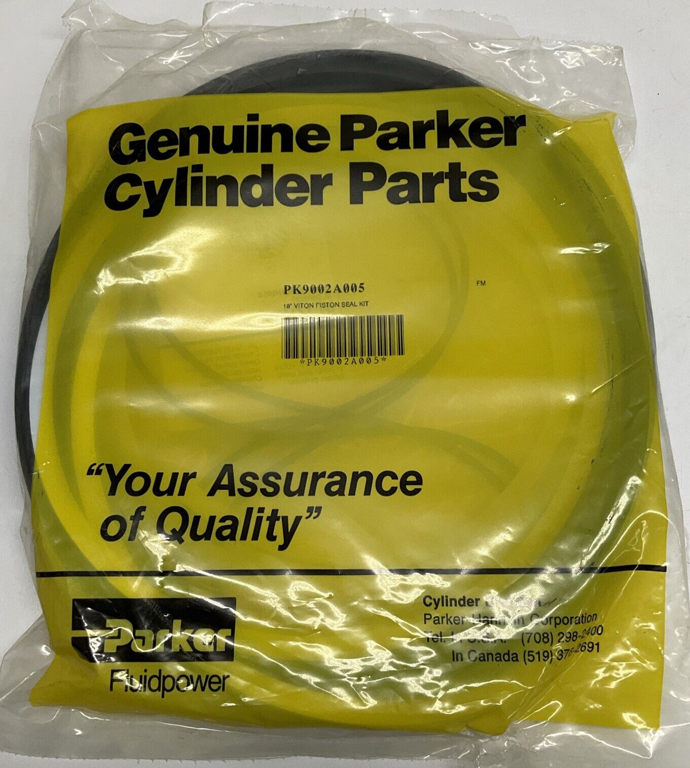 Parker PK9002A005 10" Viton Piston Seal Kit NEW (BK152) - 0