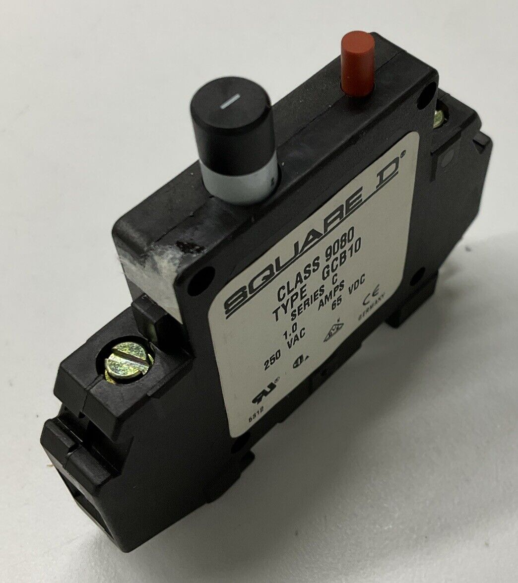 Square D 9080-GCB10 Series C 1.0 Amp Circuit Breaker 250VAC (CL302)