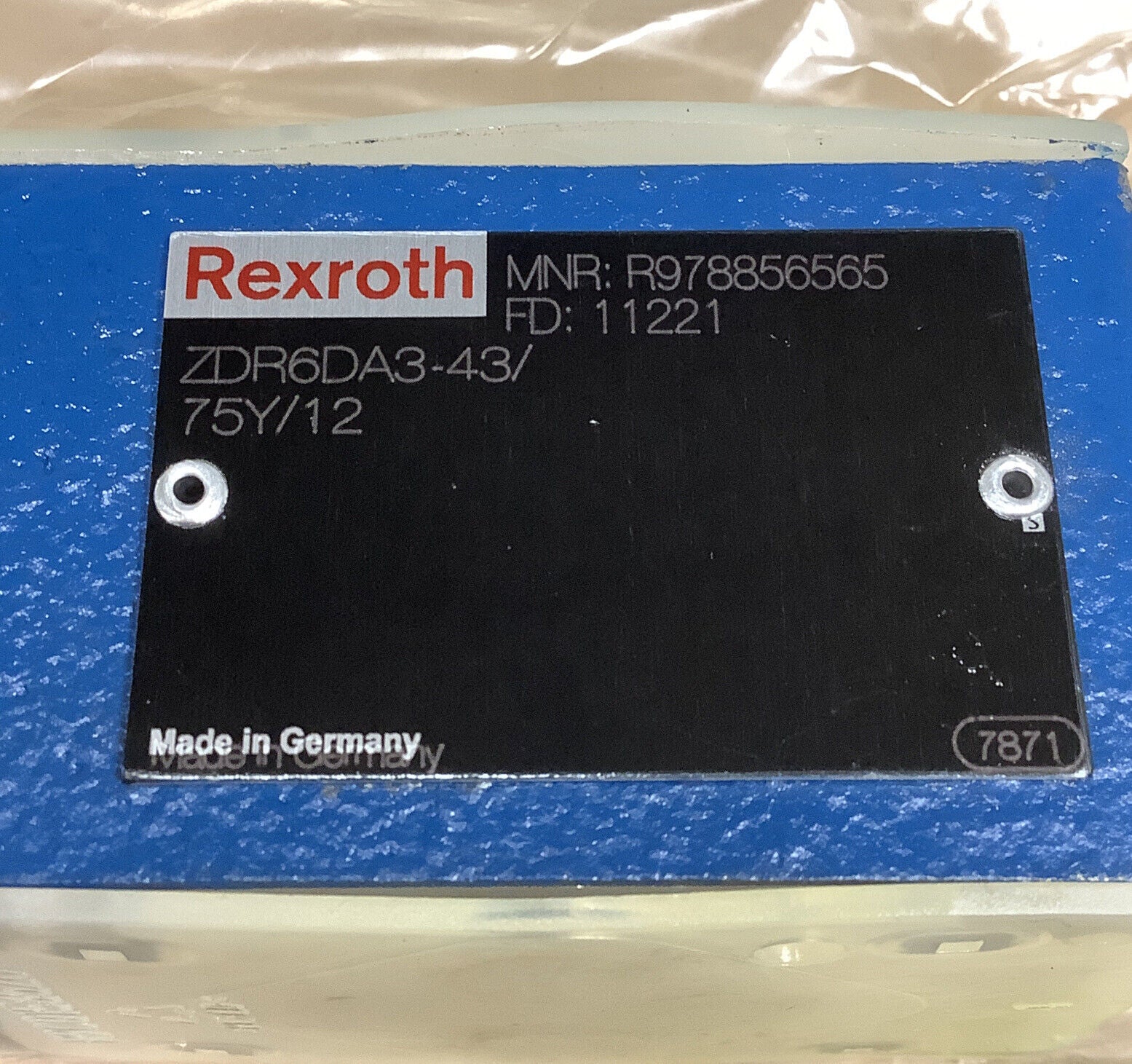 Rexroth /Bosch R978856565 New Keyed Pressure Reducing Valve (BL132)