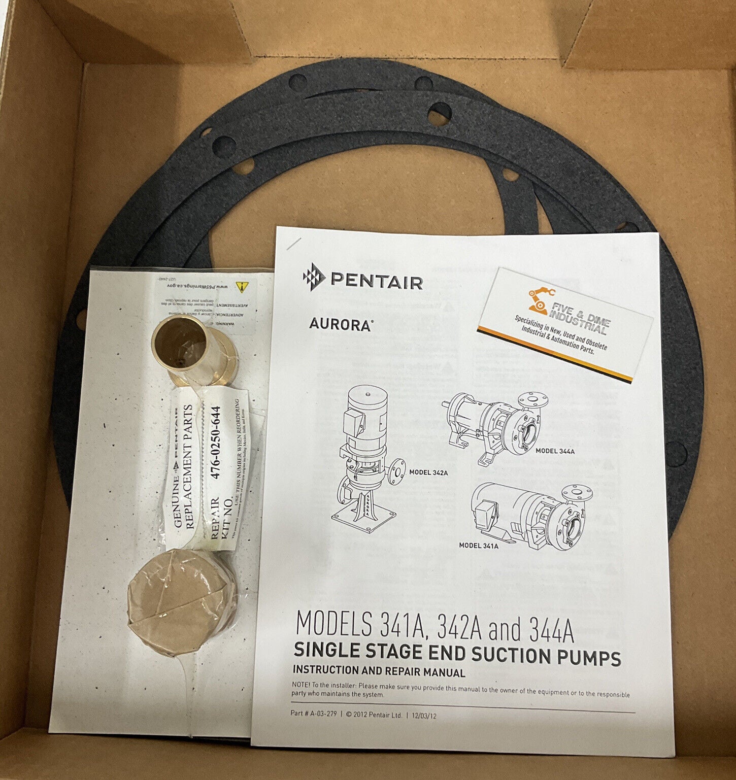 Pentair Aurora 476-0250-644 Genuine Mechanical Seal Kit (SH109)