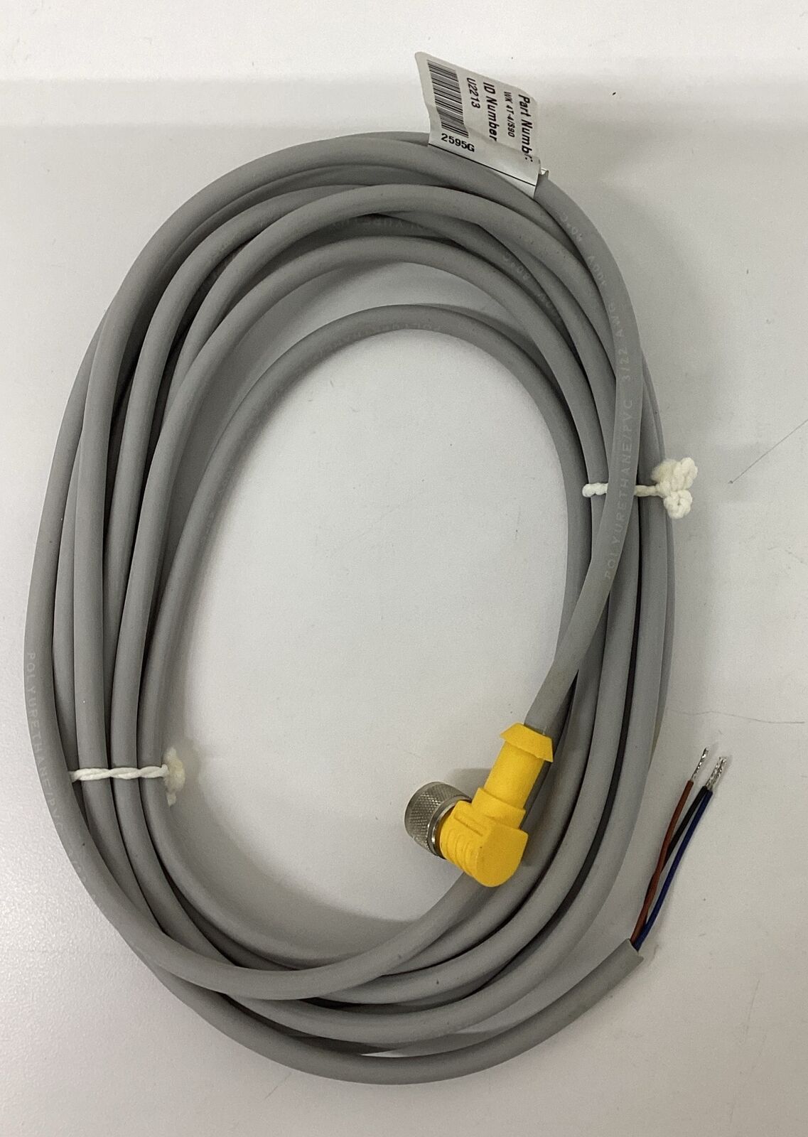 Turck WK4T-4/890 / U2213 M12 3-Wire Single End 90 Degree Cable 4M (RE150)