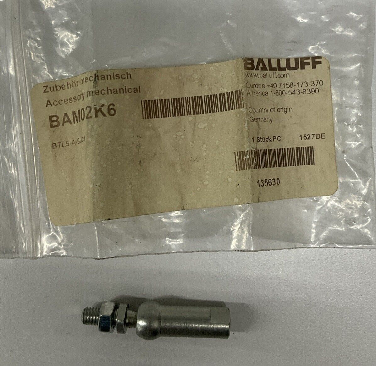 Balluff BAM02K6 / BTL5-A-BJ01 Control Arm 41mm x 10mm(CL388)