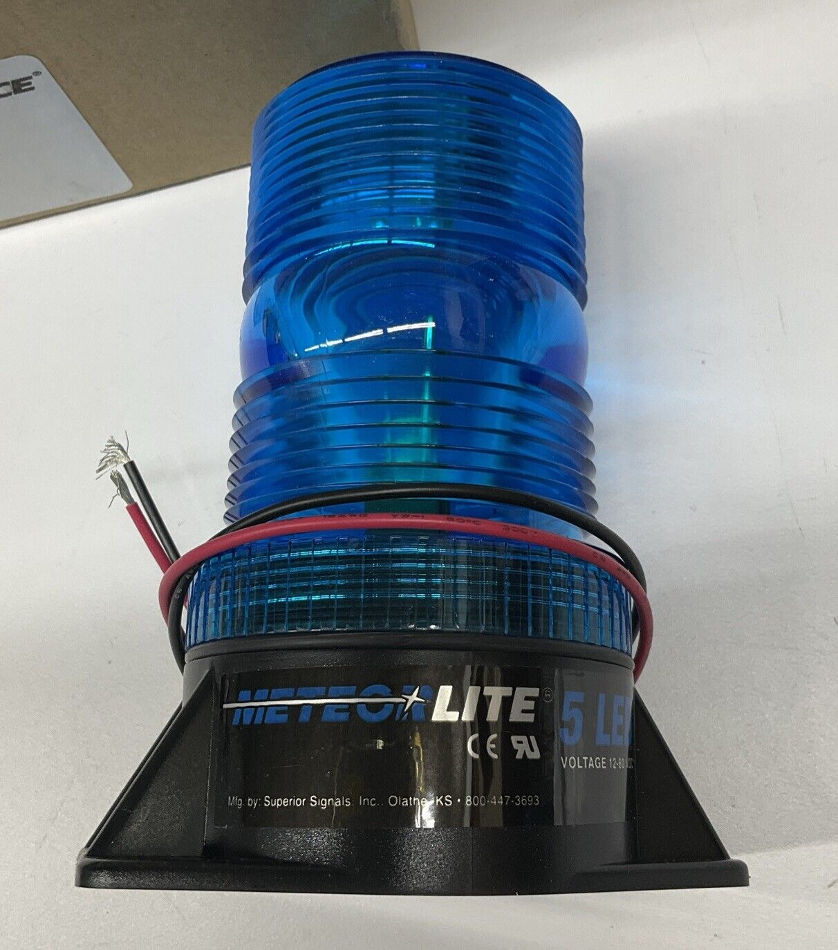 MeteorLite ML5 STROBE LED 12-80V 361005-B-LED Blue (CL320) - 0