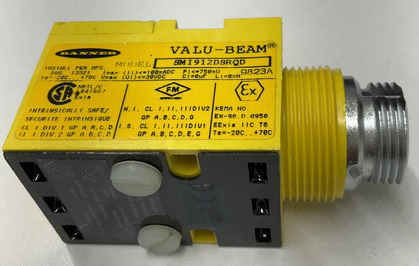 Banner SMI912SRQD New Valu-Beam Photelectric Scanner (CL214)