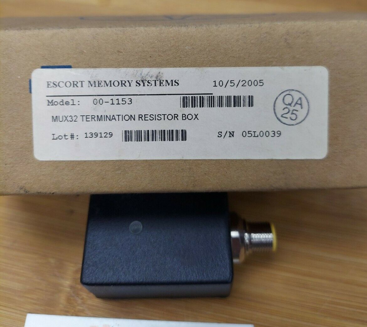 EMS Escort Memory System 00-1153 MUX32 New Termination Resistor Box  (BL121)