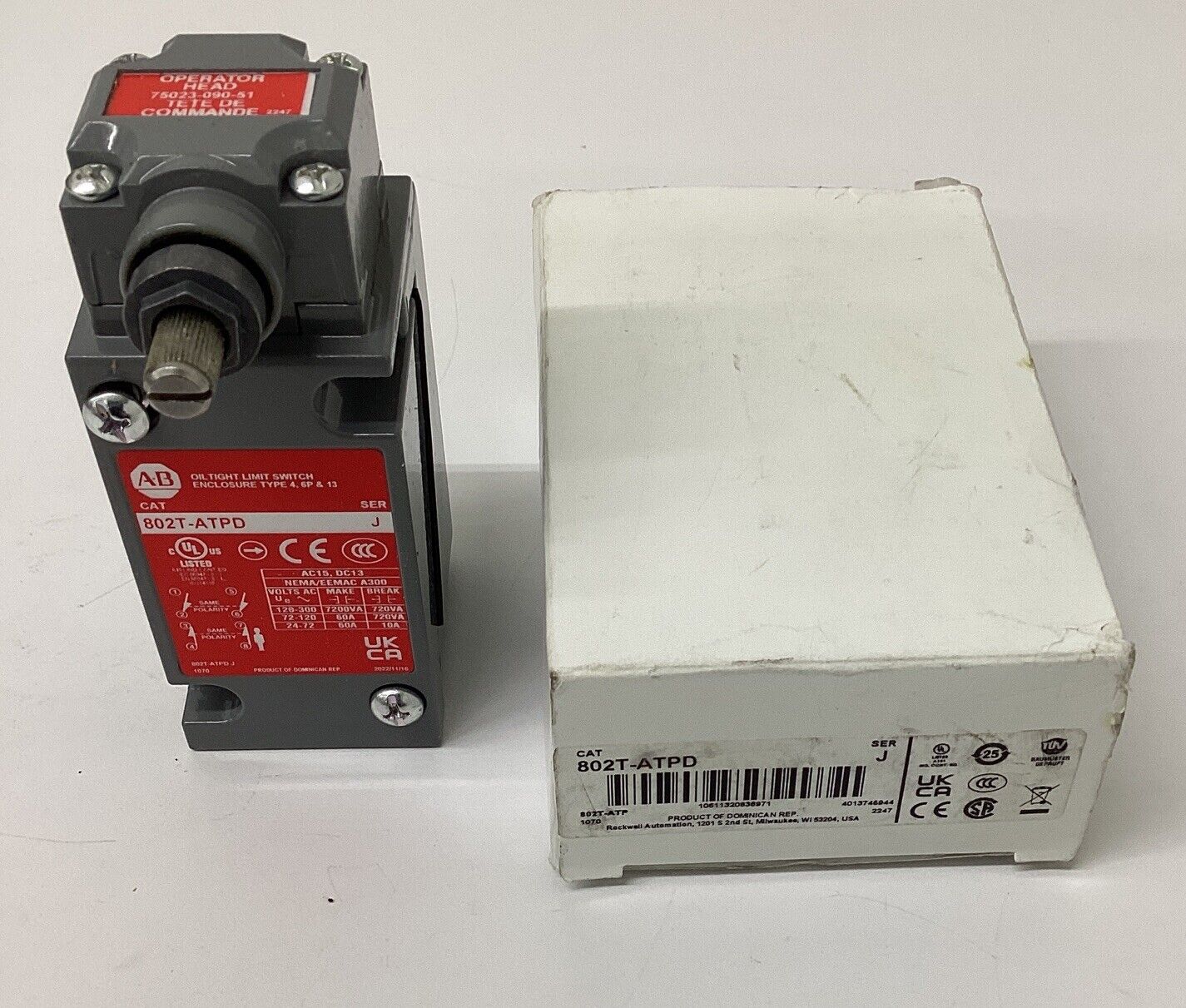 Allen Bradley 802T-ATPD Ser. J Oil Tight Limit Switch New (BL301)