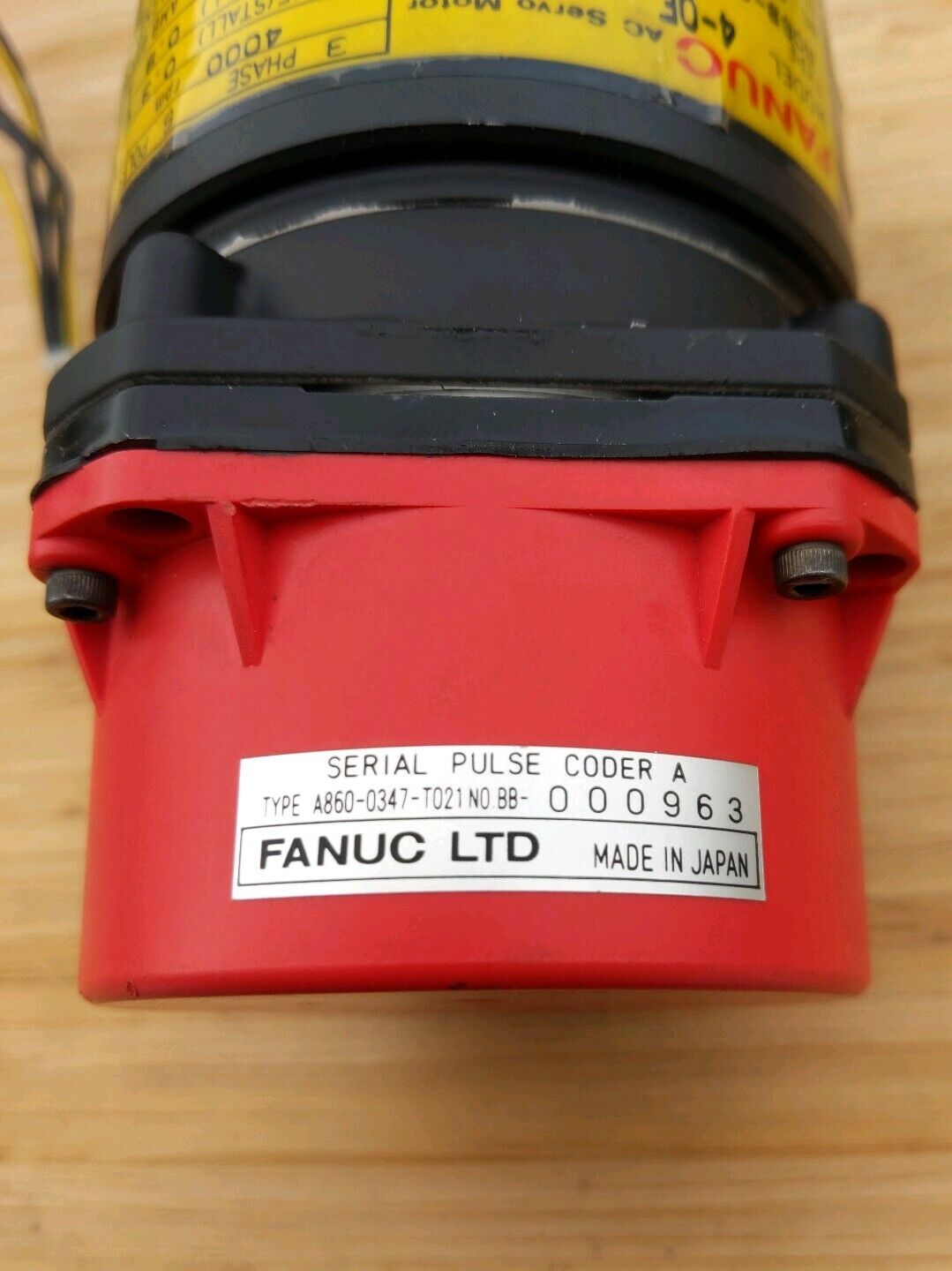 Fanuc A06B-0367-B355#0002 AC SERVO MOTOR W/ PULSE CODER (BL105)-5