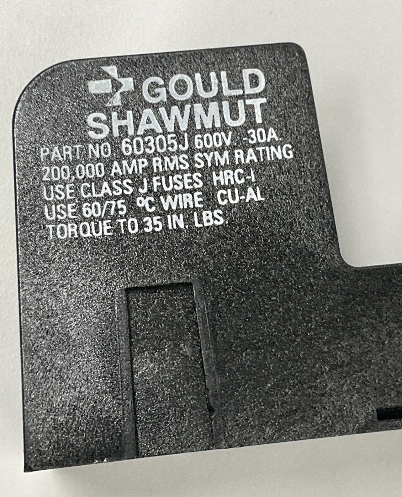 Gould Shawmut 60305J New Adder Fuse Block for Class J Fuses, 600V 30A (BK150)