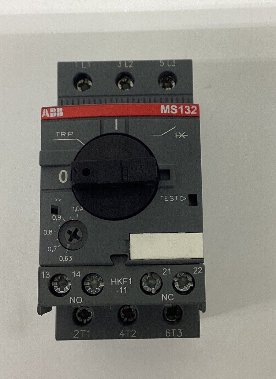 ABB MS132-1 / 1SAM350000R1005 Motor Protector Breaker .63-1.0A (YE257) - 0