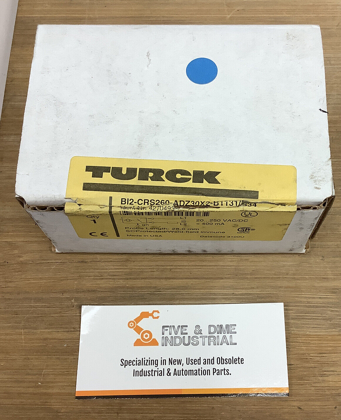 Turck Proximity Sensor BI 2-CRS260-ADZ30X2-B1131/S34  (BL137)