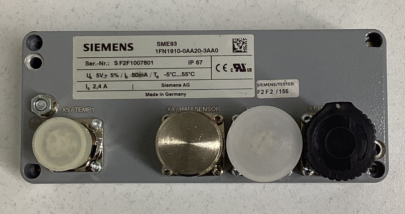 Siemens  1FN1910-0AA20-3AA0 New SME93 Encoder Connection Box (CL193)