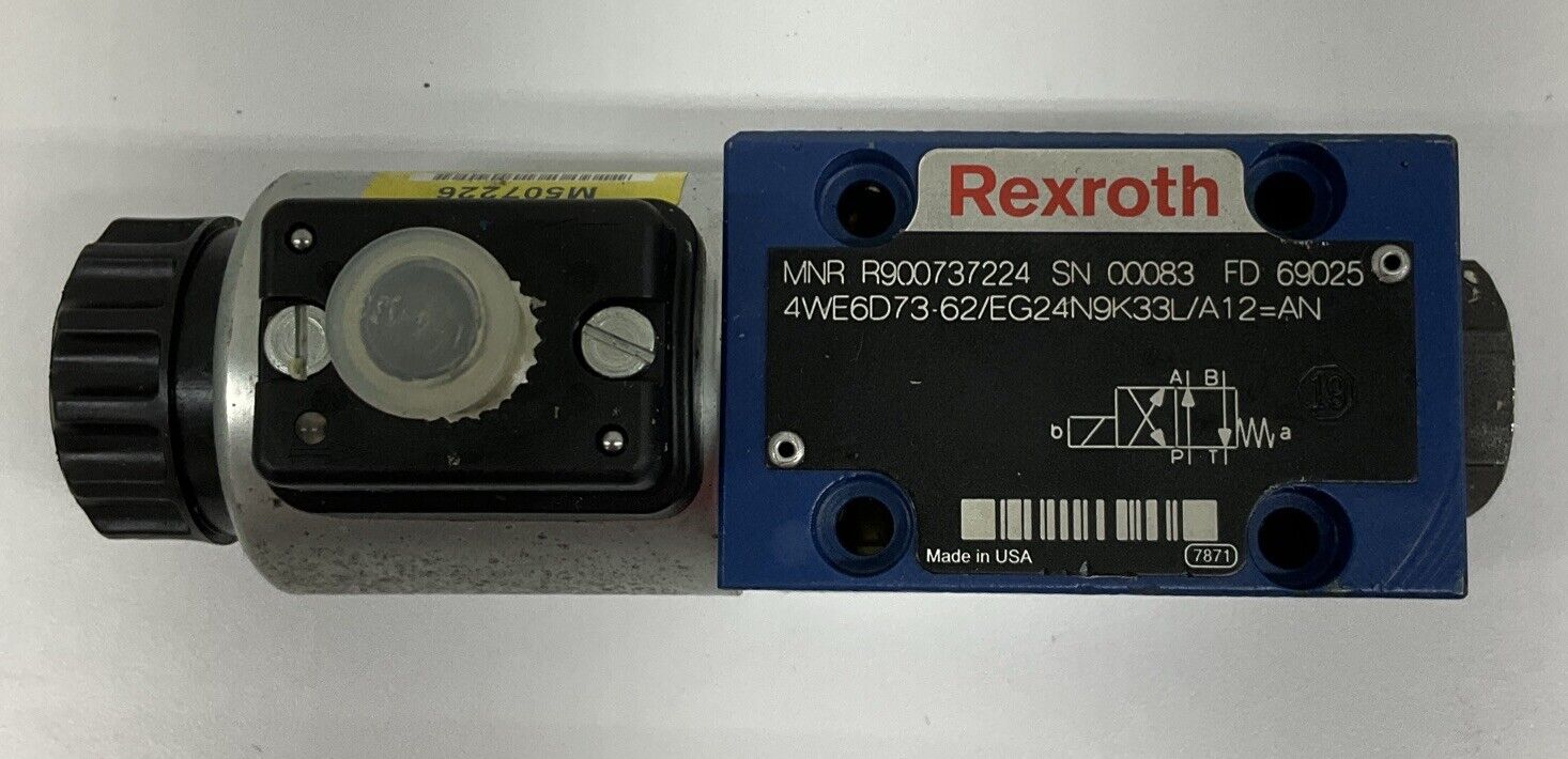 Rexroth R900737224 / 4WE6D73-62/EG24N9K33L/A12=AN Directional Valve NEW (BL280)